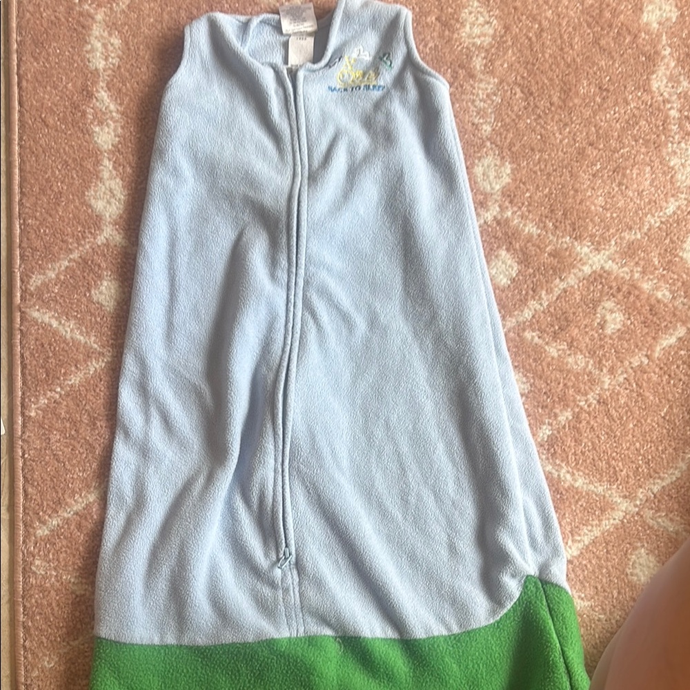 Halo Blue and Green Sleep Sacks with Zipper Closure